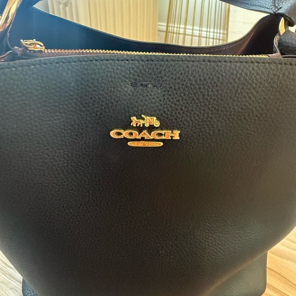 Coach Black Leather Bucket Bag - Picture 2 of 5